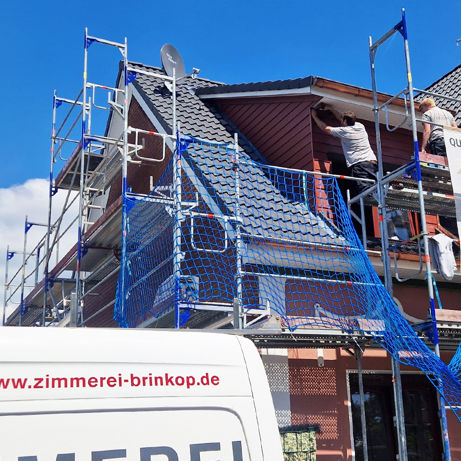 Dachsanierung in Neumuenster - durch die Zimmerei Brinkop